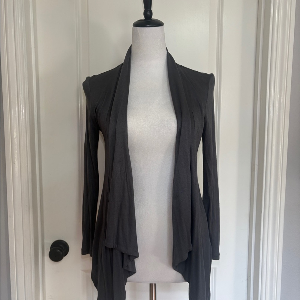 H&M Charcoal Open-Front Cardigan